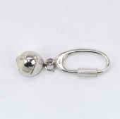 Silver Hazelnut keyring keyfob